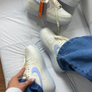 Air Force Creme Azul Metalizado